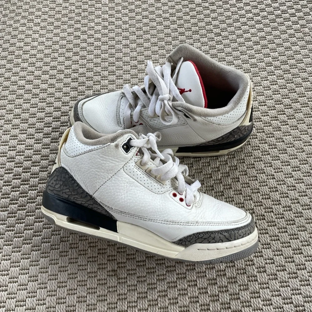 Jordan 3 white cement reimagined size 6y
